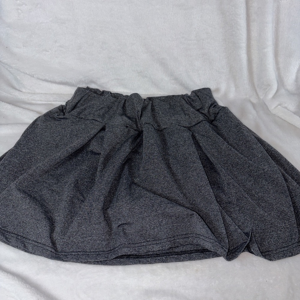 Charcoal Grey Athletic pleated tennis skort XL Casual ‎ Minimalist Y2K Style EUC